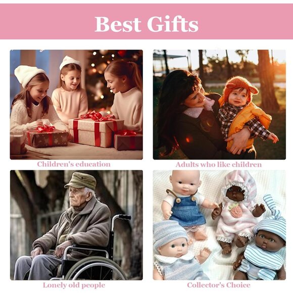 19.49in Full Silicone Non Vinyl dark Brown Smiling Baby Dolls BOY Reborn Doll - Picture 7 of 7